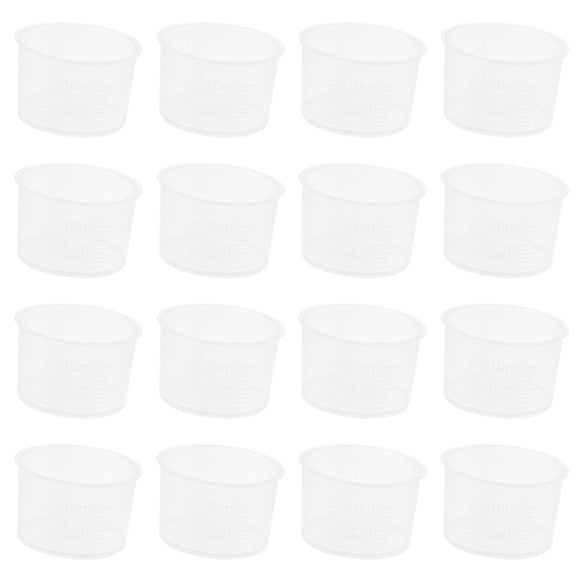 unbranded 200 Pcs Measure Cups Small Measuring Cup Cafe Measuring Cup 3.2CM White