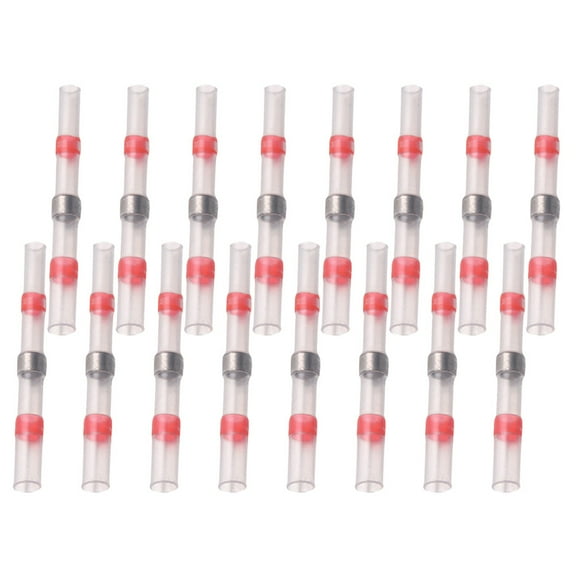 unbranded 200 Pcs Sealing Wire Connectors Solder Welding Sleeves Nut Heat Shrink Fuse Red
