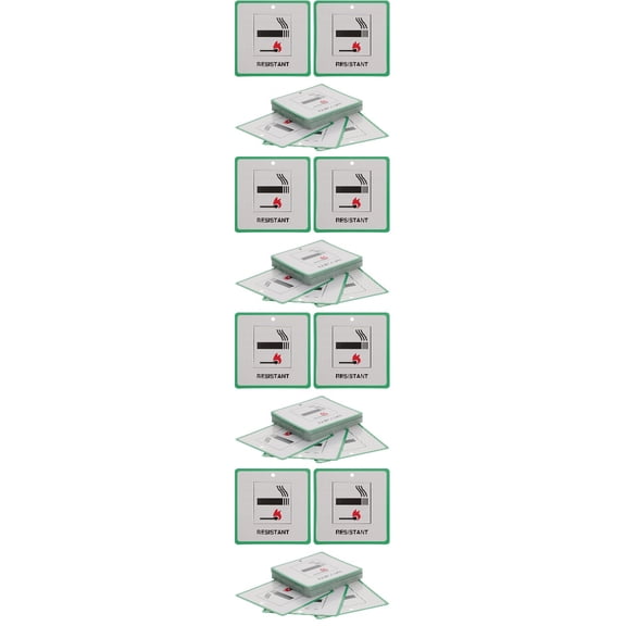 unbranded 200 pcs Furniture Fire Safety Labels Fire Safety Warning Labels Furniture Label