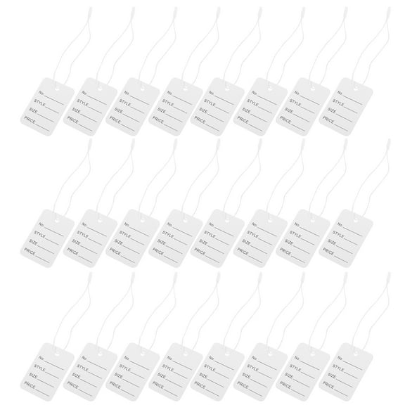 unbranded 2000pcs Versatile Hang Tags For Jewelry And Clothing Easy-To- String Tags For Pricing And Labeling Secure Auto-Locking