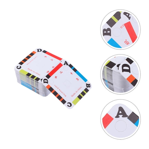 WRITWAA Weaving Tablet White Cardboard for DIY Craft Projects 200Pcs
