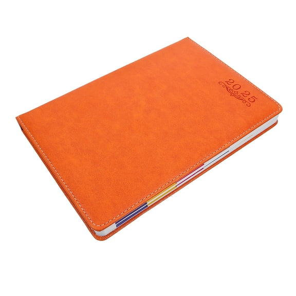 unbranded 2025 Schedule Agenda Planner Monthly with Tabs Calendar The Notebook Student Orange