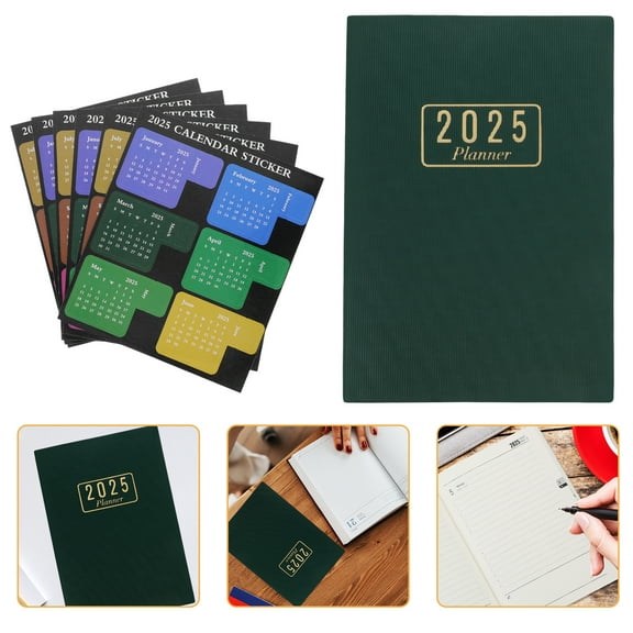 unbranded 2025 Schedule Student Planner Dot The Notebook Advent Calendars Notebooks Office Work Green