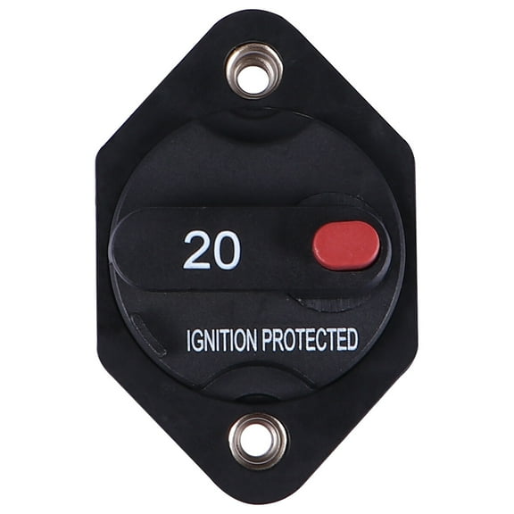 unbranded 20A Car Manual Circuit Breaker for Ships Circuit Breaker Overcurrent Protector