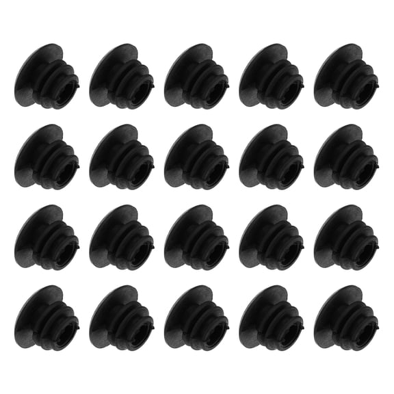 unbranded 20PCS Handlebar Bar End Caps 22mm Bike End Plugs for Road Grip Mountain (Black)