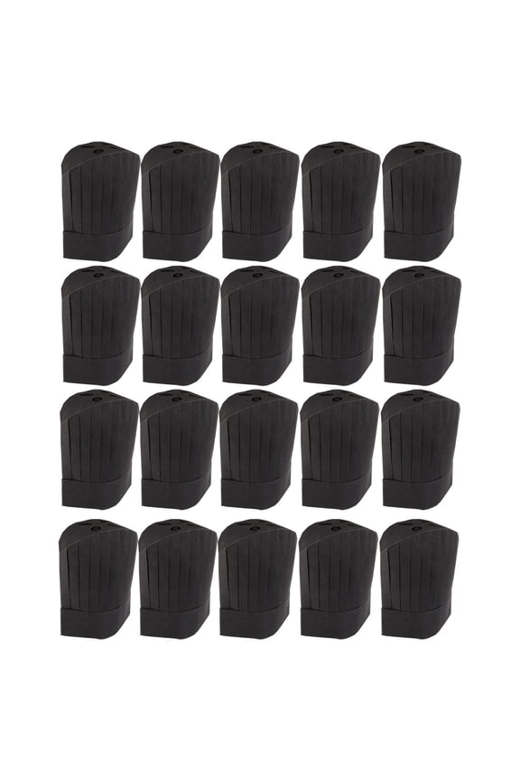 Set of 20 Comfortable Chef Hats for Catering, Kitchen, Restaurant, and Food Service Professionals