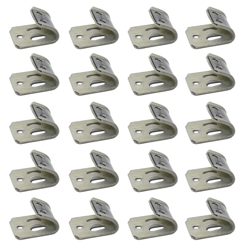 chidgrass 20Pcs Upholstery Spring Clip Corners Bracket Fixing Clip Practical Corner Supports