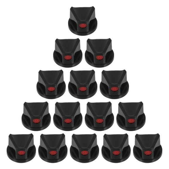 TEHAUX Black ABS Spray Can Nozzles for Graffiti Fast Application 20Pcs