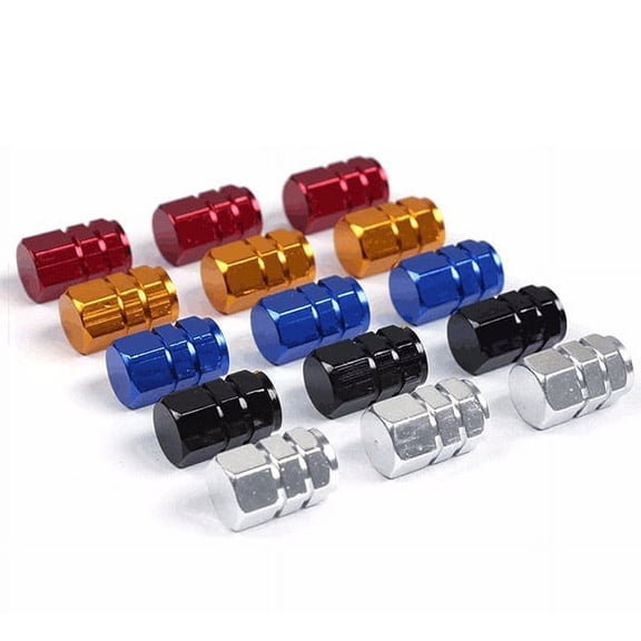 unbranded 20pcs 5 Colors Hexagonal Auto Car Tire Caps Covers
