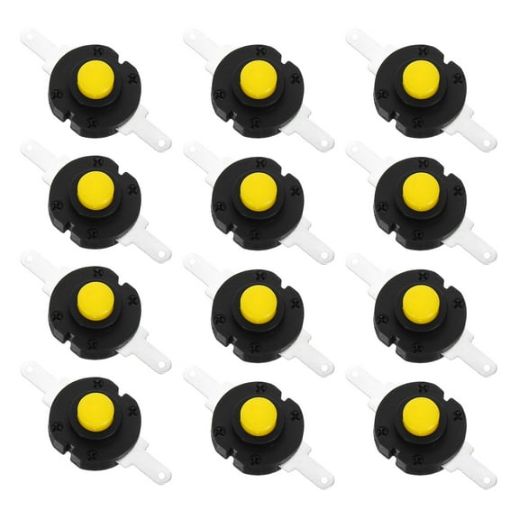 Phenofice Latching Push Button Switch For Black LED Lamp 20Pcs
