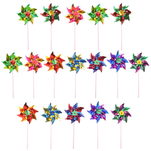 Raindrops Octagonal Windmill Toys Plastic 20Pack
