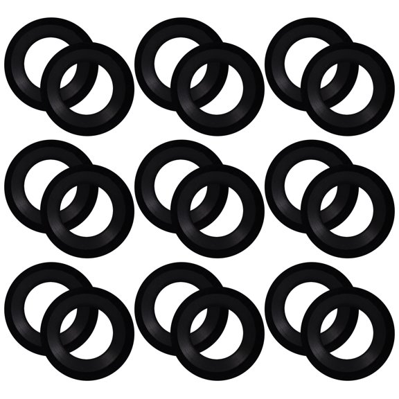unbranded  20 Pcs Silicone Sealing Washer Universal Wire Grommet Black
