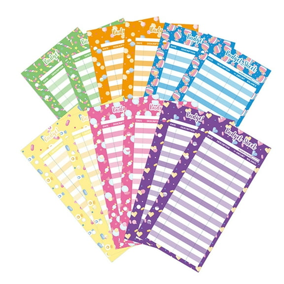 unbranded 24 Pcs Net Budget Card Cash Envelopes Budget Trackers Office 17.1X8.7X0.2cm