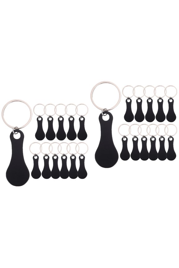 Pcs Shopping Trolley Tokens Metal Trolley Tokens Portable Trolley Token with Key Rings