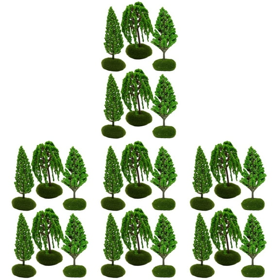 unbranded pcs Miniature Scenery Trees Model Landscape Trees Mini Trees Model Toy Trees
