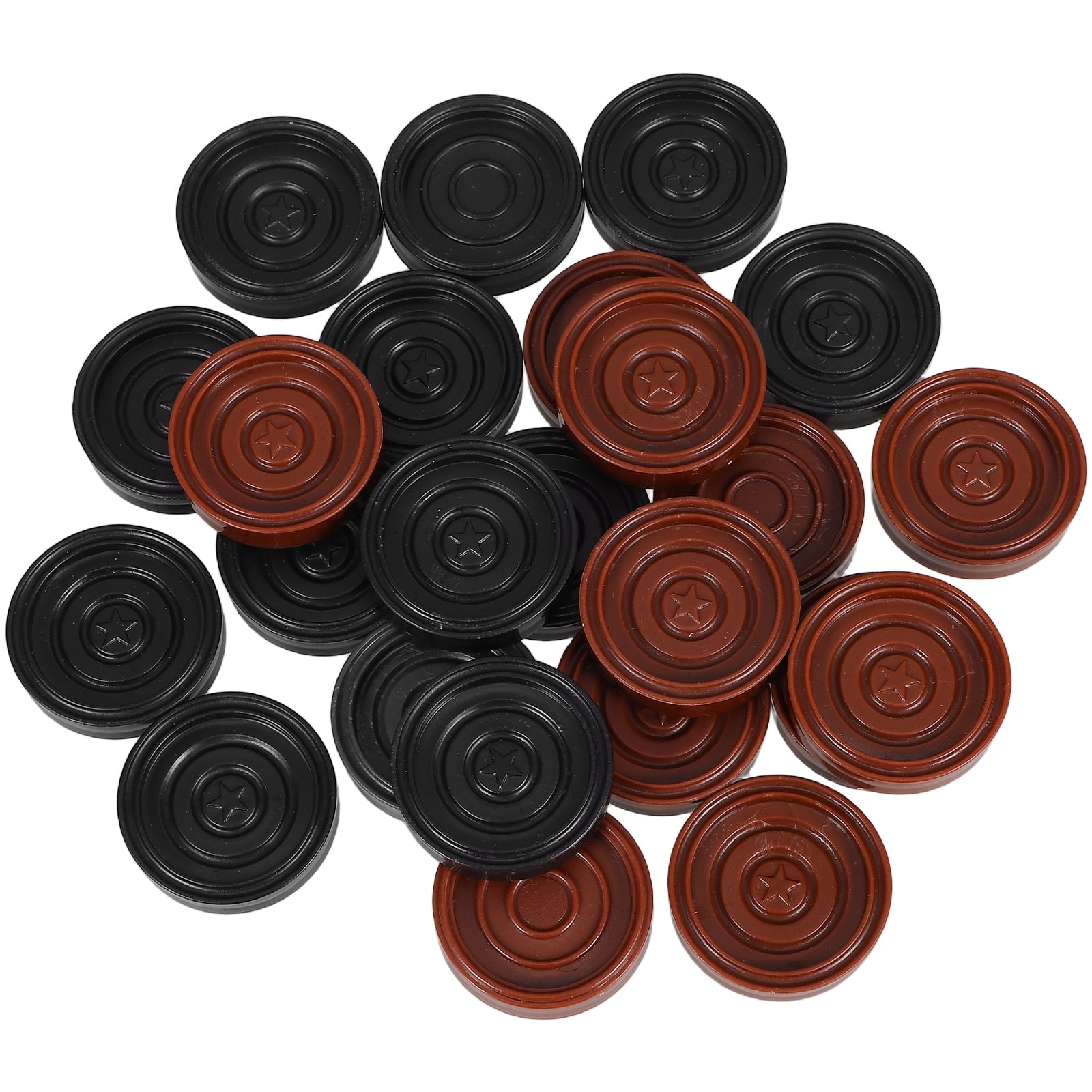 unbranded 24pcs Unique Chess Pieces Playing Game Chips Round Checkers ...