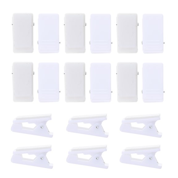 unbranded  25 Pcs Double-sided Adhesive Plastic Clip Identification Card Clips Office