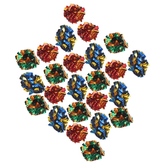 SHOWERORO Lightweight Cat Crinkle Balls Paper 25Pcs 1.9x1.9in