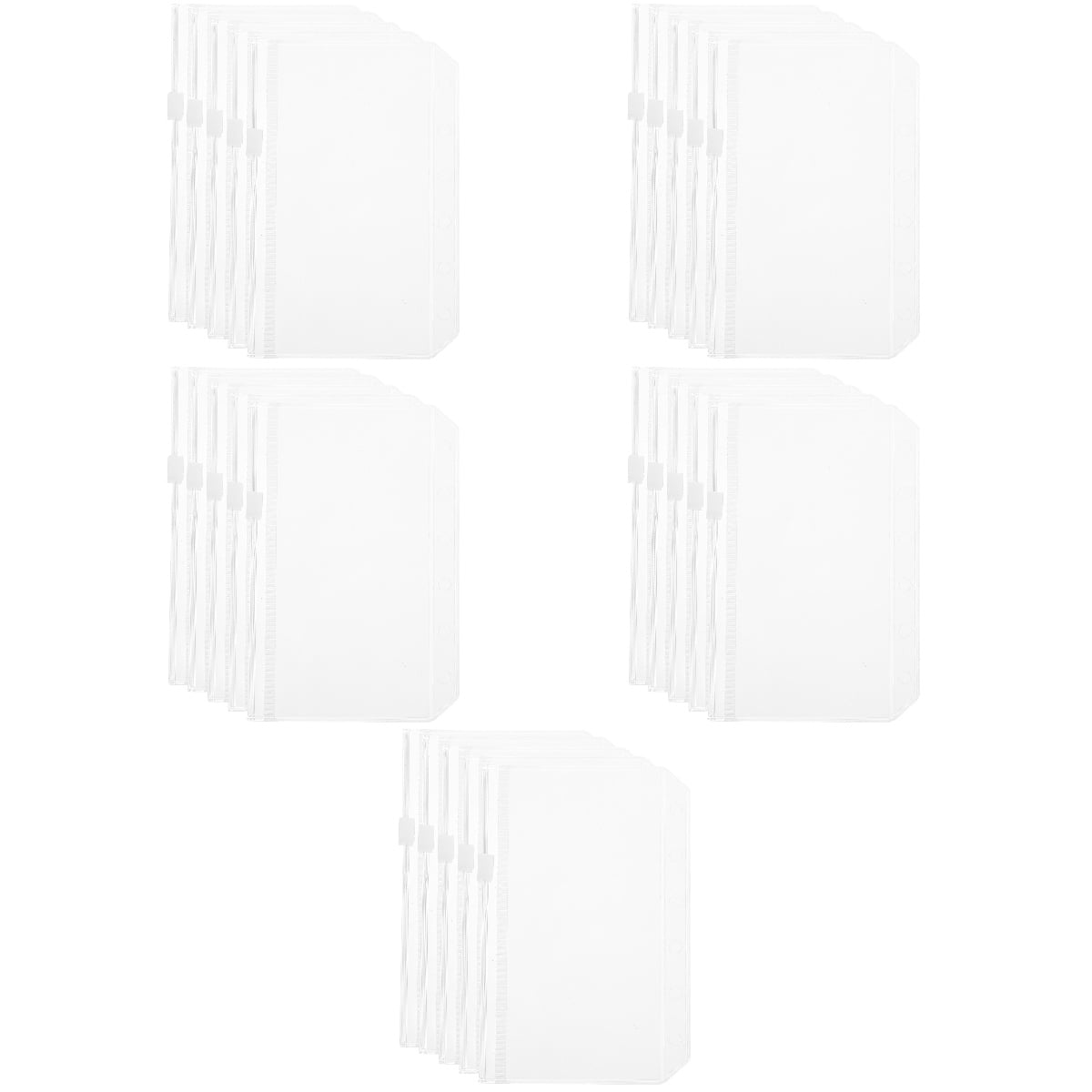 unbranded 25 Pcs Loose Leaf Notebook Bags Zipper Binder Folders Six-holes Document Bags File Storage Bags