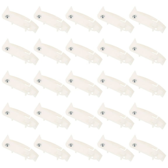 LITINKIMI Ceiling Buckle White 25Pcs 1.8X0.6X0.8In Plastic