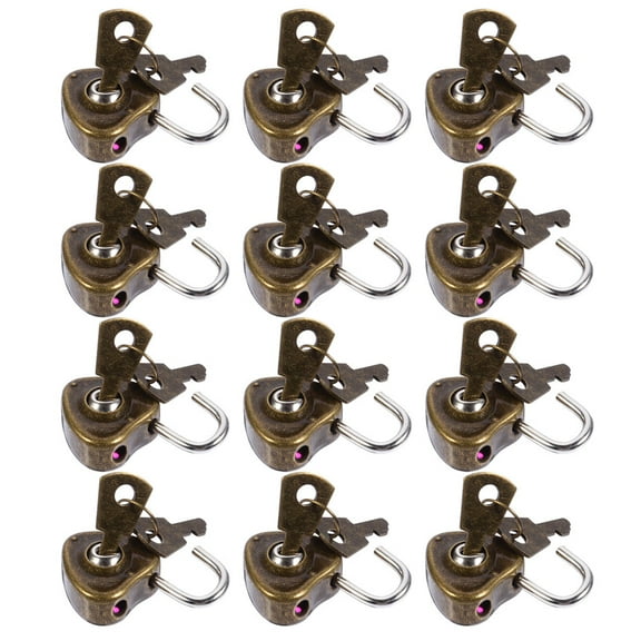 unbranded 25 Pcs Tent Lock Locker Heart-shaped Antique Padlock Lovers