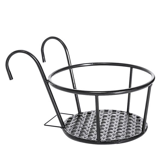 KHBUAB 2Pcs Metal Flowerpot Supporting Stand with Widened Hook for Plant Stability
