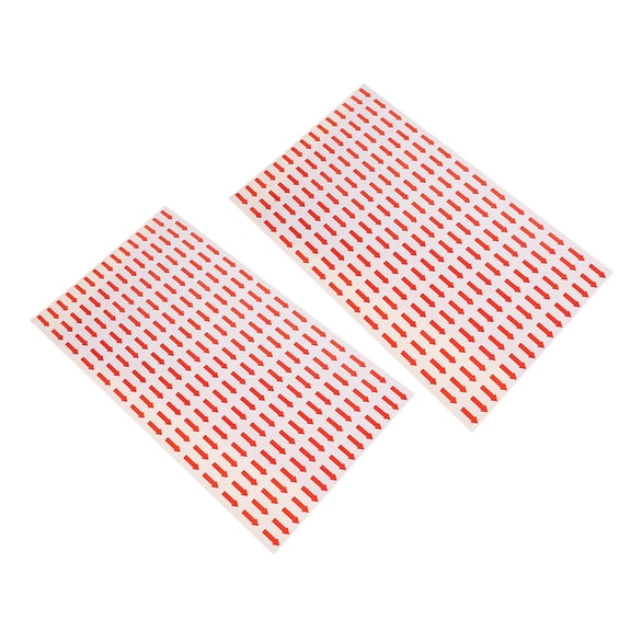 unbranded  2 PCS Red Arrow Sticker Self-adhesive Tag Stickers between Square