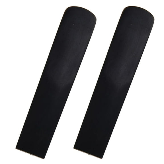 TEHAUX 2Pcs Alto Saxophone Reeds Resin for Beginners Black Woodwind Instrument Parts Sound Quality Enhancement