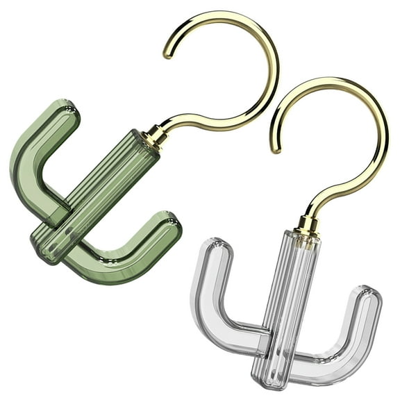 unbranded 2Pcs 360 Degree Rotating Tie Belt Hanger Holder Neck Ties Organizer Scarf Holder