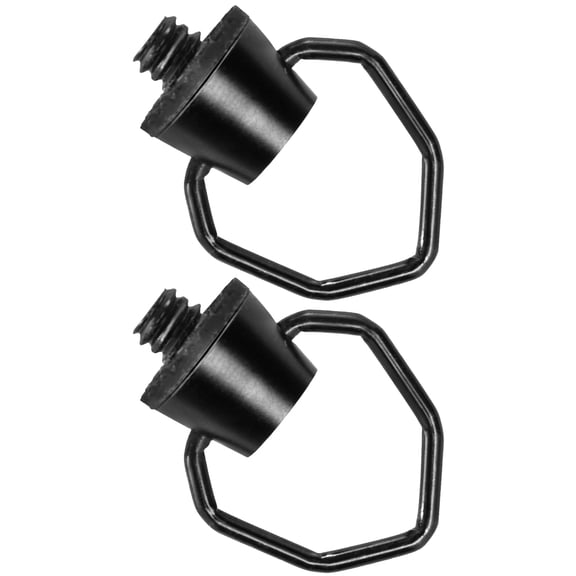 unbranded 2Pcs Camping Lantern Hanger Durable Aluminium Alloy Black Light Hooks for Adventure