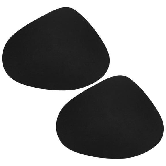 TEHAUX Black Placemats for Manicure Desk , 2 Pieces, Non-