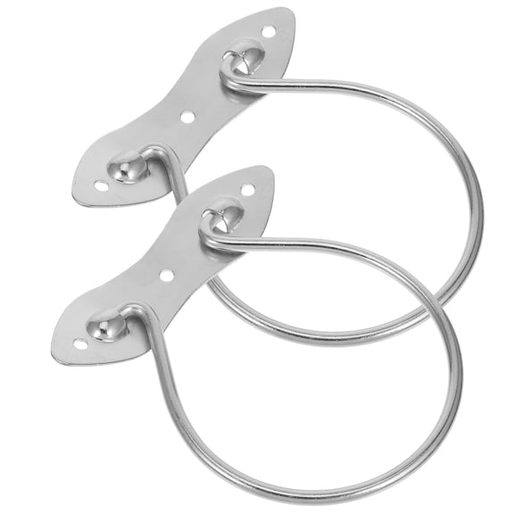 unbranded 2Pcs Round Iron Drawer Pulls For Vintage Charm Chest Furniture With Circle Handle Design