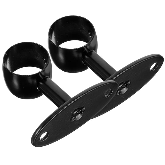 TEHAUX Black Stainless Steel Handrail Support Bracket for Indoor and Outdoor Use, and Easy to Install
