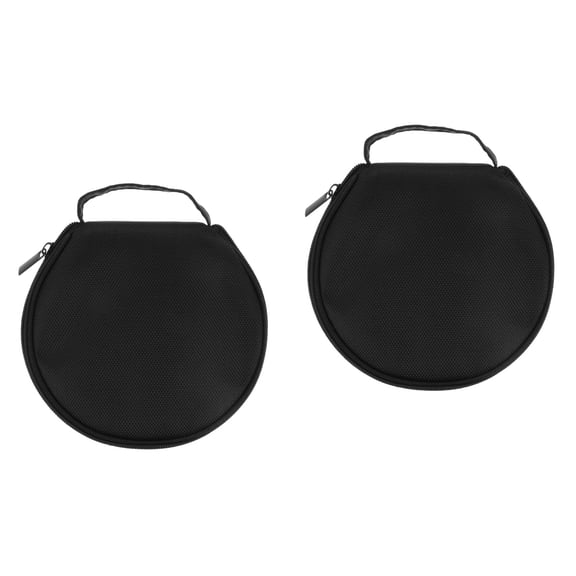 2 Pack CD DVD Storage Cases 20 Capacity Disc Organizer Pouch for Movie, Music, Car, and Media Storage