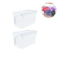 thumbnail image 1 of unbranded 2pcs 4.7 Fridge Storage Container Box Plastic Pantry Organizer Box for Kitchen, 1 of 1