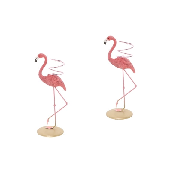 unbranded 2pcs Air Plant Stand Decorative Flamingo Plant Stand Tabletop Planter Air Plant Planter Rack for Home