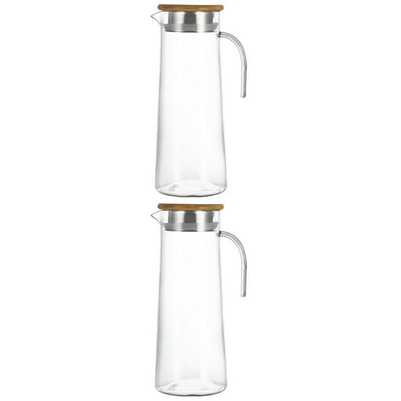 unbranded 2pcs Bar Beverage Pitcher Clear Ice Water Pitcher Household Drinking Pitcher Beverage Storage Pitcher