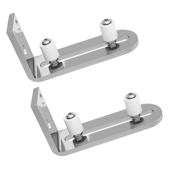 unbranded 2pcs Bar Door Hardware Barn Door Floor Guide Barn Door Floor Guide Door Roller