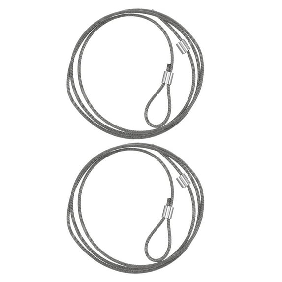 OUNONA 2-Piece Professional Steel Basketball Net Threading Kit Replacement for Indoor and Outdoor Basketball Hoops