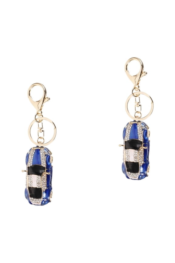 2pcs Car Keychain Hanging Pendant Keychain Cool Keychain Vehicle Pendant Key Ring Decor