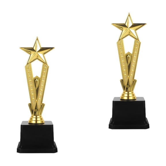unbranded 2pcs Competition Trophy Plastic Trophy Model Party Trophy Ceremony Competition Trophy