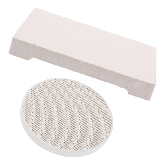 ROMANSENTIAL 2Pcs White Jewelry Welding Blocks with Honeycomb Design for Insulation and Metal Processing