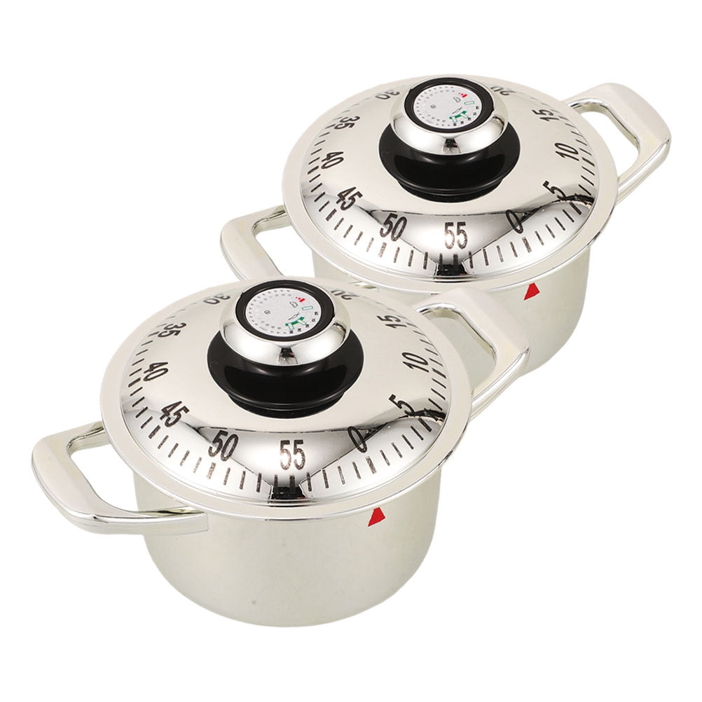 unbranded 2pcs Cute Mechanical Kitchen Timer Cooking Pot Loud Novelty ...