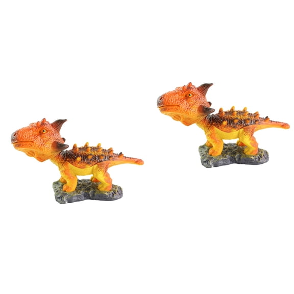 unbranded 2pcs Dinosaur Model Ankylosaur Model Decor Car Decor Shake Head Toy for Car Home Store