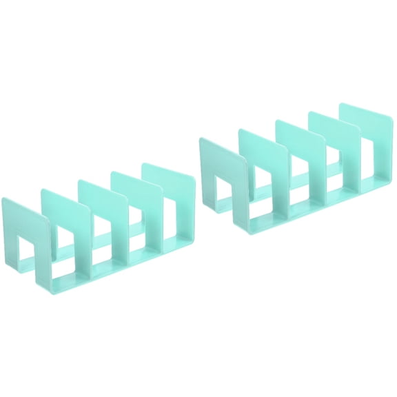unbranded 2pcs Divided Desktop Storage Rack Classified Document Rack Creative Gift for Office