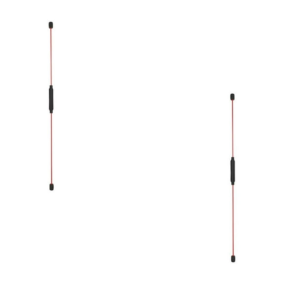 unbranded 2pcs Elastic Fitness Bar High- frequency Vibration Training Bar Weighted Workout Bar Exercise Bar for Aerobics Workouts