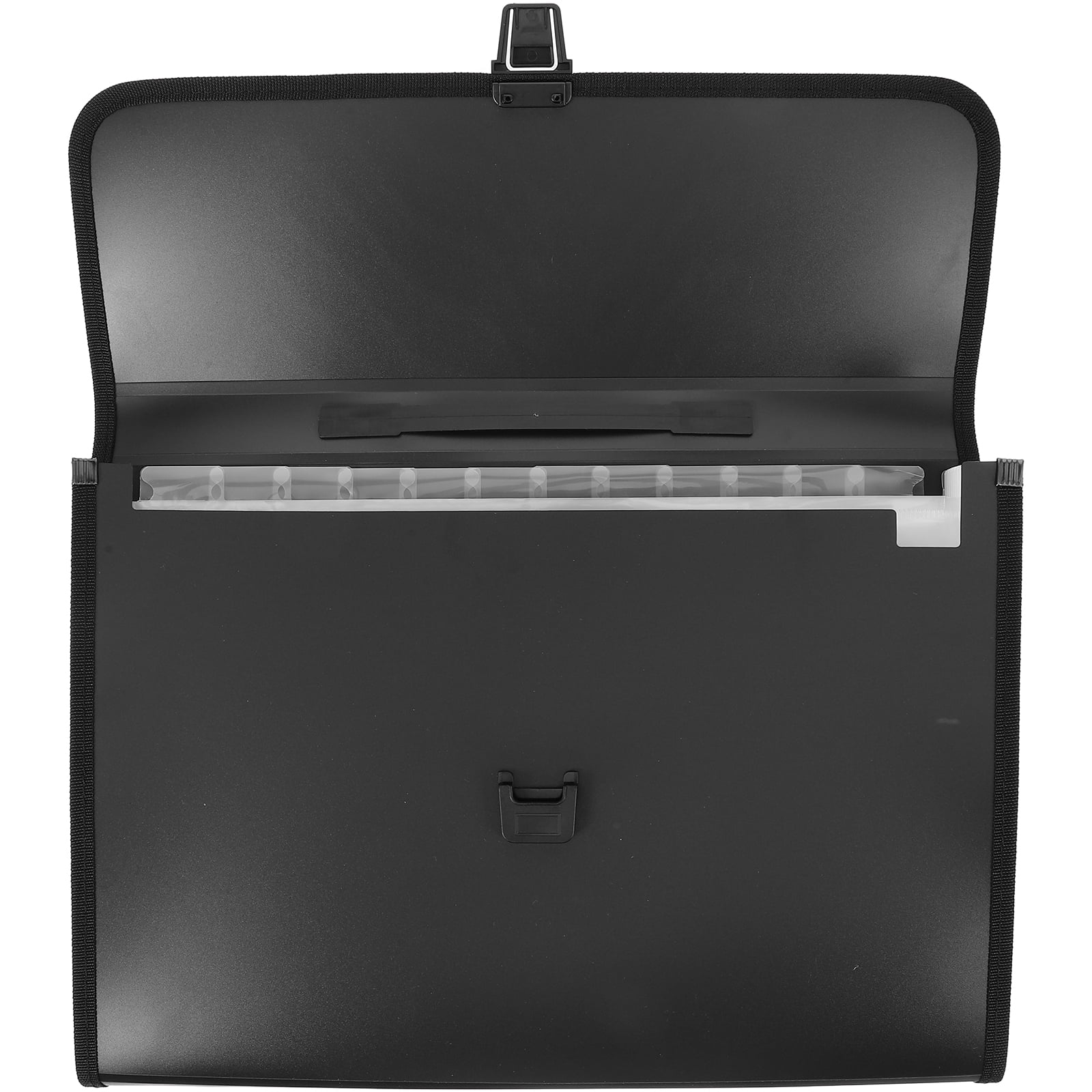 unbranded 2pcs Expanding File Folder File Storage Bag Accordion File Folder Handheld File Organizer File Container