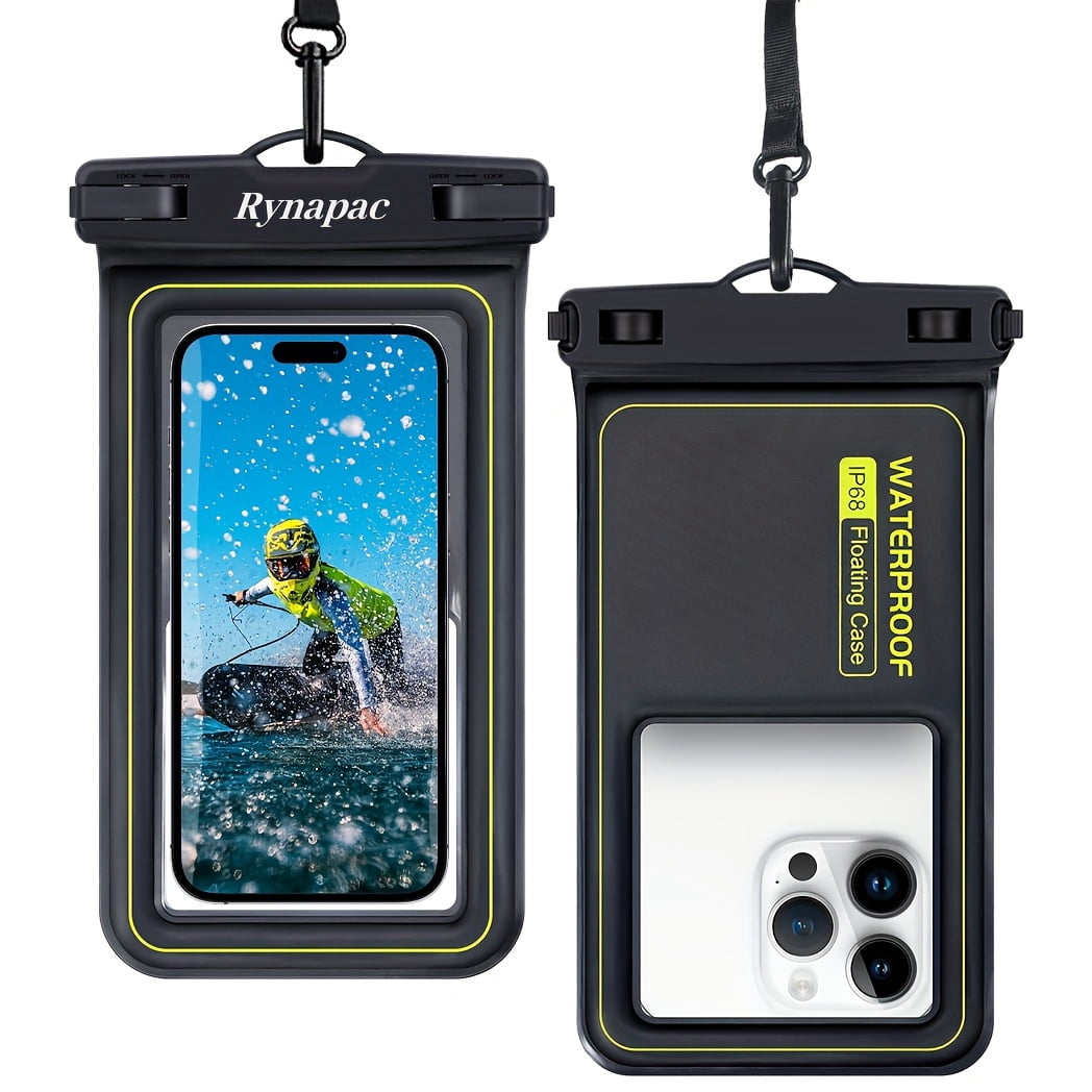 unbranded 2pcs Floating Phone Bag for IPhone16 15 14 13 12 11 Pro Max Phone Dry Bag for All Mobile Phones, Beach Water Park Universal Floating Bag