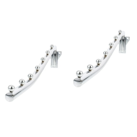 unbranded 2pcs Folding Wall Mounted Clothes Hanger Wall Mount Drying Rack Space Saver Clothing Hanging Rack