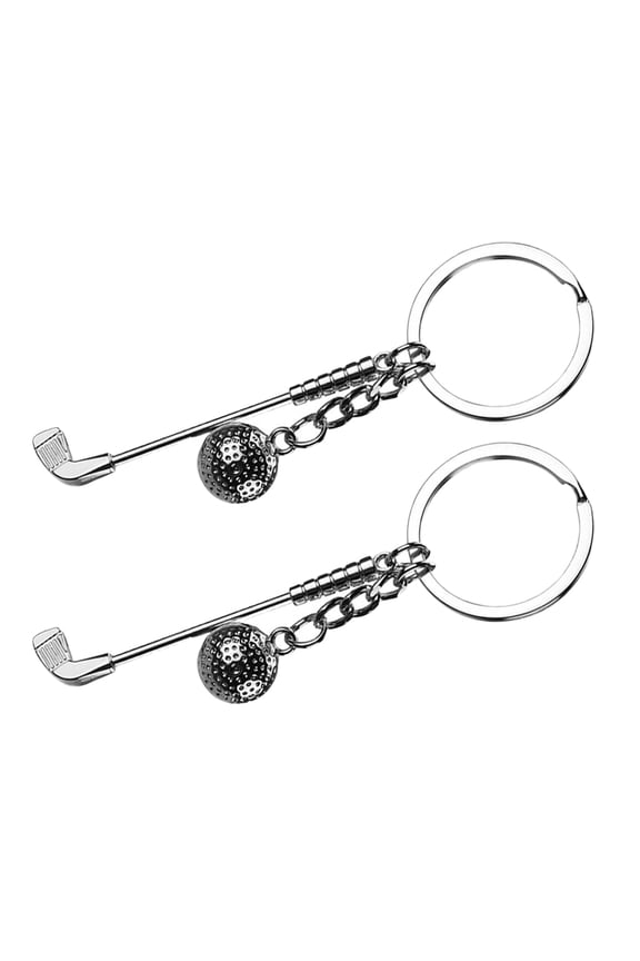 2pcs Golf Key Chain Sports Party Favors Sports Themed Party Keychain Decorations Sports Birthday Party Favors Novelty Sports Key Chains
